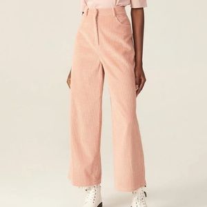wide leg cord pants